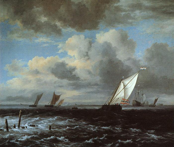 Jacob van Ruisdael Rough Sea China oil painting art